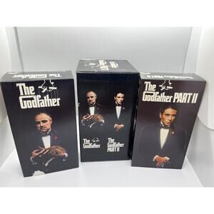 The Godfather Part 1 & 2 - VHS Box Set 1972 1974 Vintage Paramount